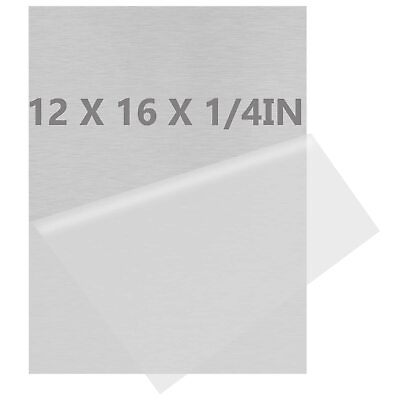 #ad #ad 6061 T651 Aluminum Sheet Metal 12 x 16 x 1 4 6MM Inch Thick Flat Plain Alum... $48.19