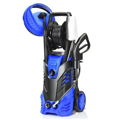 #ad 3000 PSI Electric Pressure Washer Car Washer Cleaner Portable Wheels w Hose Reel $151.97