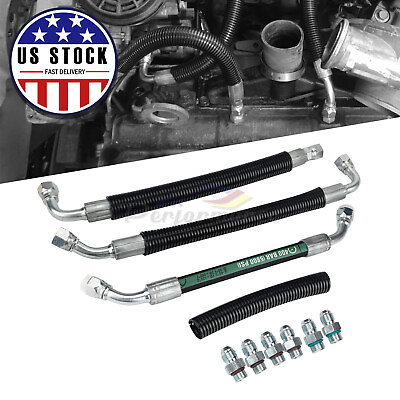 #ad For 99 03 Ford 7.3L Powerstroke High Pressure Oil Pump HPOP Hoses Lines Set $61.99