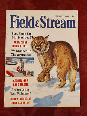 #ad FIELD And STREAM Magazine January 1961 Bob Kuhn The Great Southwest $22.40