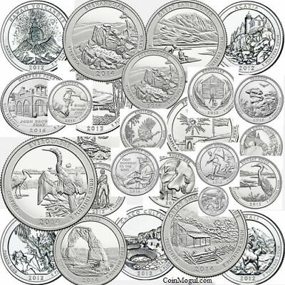 #ad 2010 2021 D ATB National Park Quarters Choose Any Coin or Coins U.S. Mint Coins $1.85