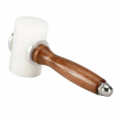 #ad Wooden Mallet Carving Hammer Wood Handle Nylon Hammer Leathercraft DIY Tools $14.88
