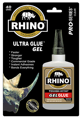 #ad #ad Rhino Glue Gel Heavy Duty 40 Gram Clear $16.95