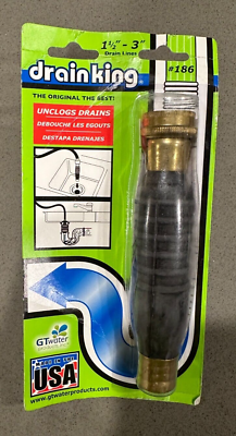 #ad G.T. Water Products 186 Drain King Unclog Hose Attachment NEW FREE SHIPPING $16.99