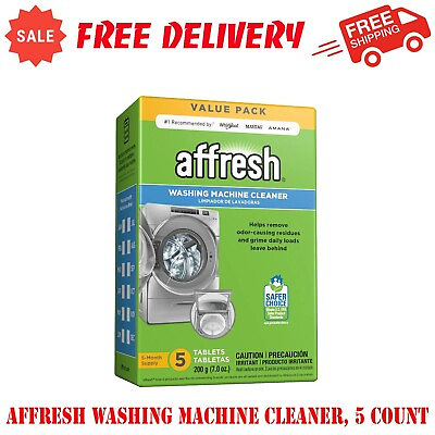 #ad Affresh Washing Machine Cleaner Dissolving Tablets Septic Tank Safe 5 Count $21.95