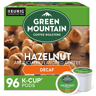 #ad Green Mountain Coffee Hazelnut Decaf Keurig K Cup Pod Light Roast 96 Count $39.99