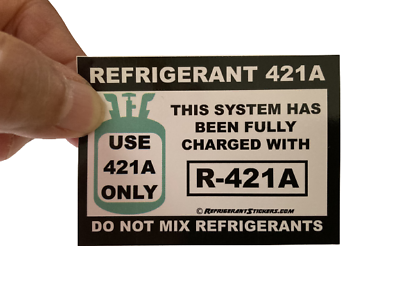 #ad #ad Refrigerant Retrofit Stickers X10 Properly Label Unit After Converting to R421A $8.95