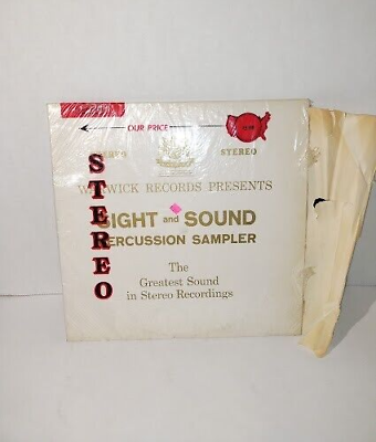 #ad Warwick Records quot;Sight and Sound Percussion Samplerquot; VINYL RECORD 61 zst 9 $14.00