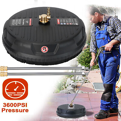 #ad 3600 PSI 15quot; Pressure Washer Surface Cleaner2 Extension Wand and 1 4quot; Connector $57.99