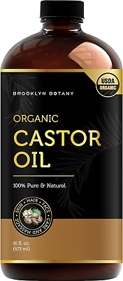 #ad Organic Castor Oil in Glass Bottle for Hair Growth Eyelashes amp; Eyebrows $34.46