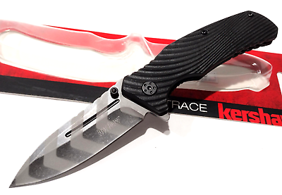 #ad KERSHAW KS1311 Black Trace Spring Open Assisted Tactical Folding Pocket Knife $21.89