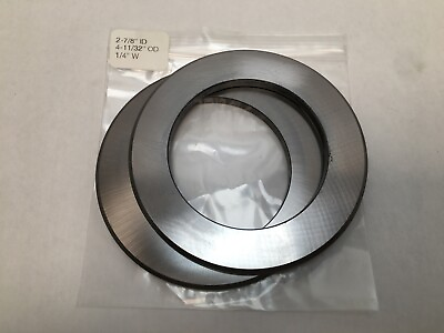 #ad 2 7 8x4 11 32x1 4quot; Thrust Bearing Washer 2 7 8quot; ID 4 11 32quot; OD 1 4quot; Width $59.51