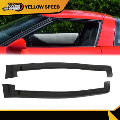 #ad Fit For Corvette C4 Weatherstrip Coupe Side Roof Panel Pair Seals New $18.79