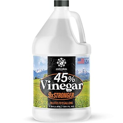 #ad 45% Pure Super Concentrated Vinegar Dilutes To 9 Gallons 9x Power Vinegar Indust $37.20