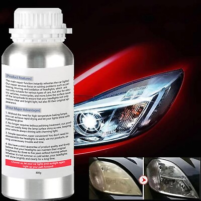 #ad 800g Auto Headlight Restoration Liquid Car Headlight Scratch Restoring Fluid... $35.21