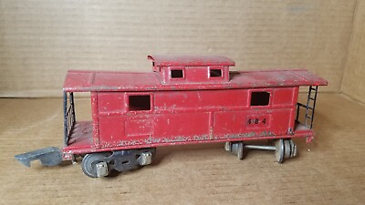 #ad #ad 08 VINTAGE O SCALE Car needs work parts red caboose $12.57