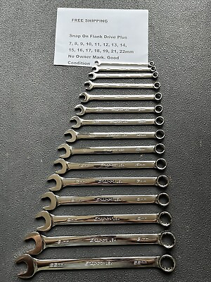 snap on wrench set metric flank drive plus $399.00