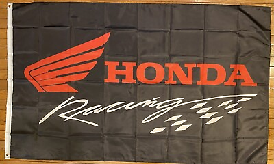 Honda Black Racing Flag Red Wing #ad #ad $19.95