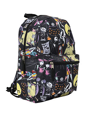 #ad Nightmare Before Christmas Skellington Backpack 16quot; Laptop Deluxe Adult Kids $36.99