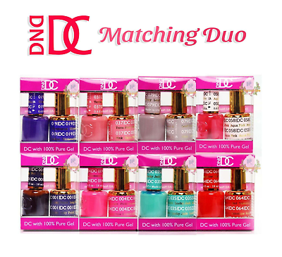 #ad DND DC Soak Off Gel Polish Duo #001 #319 .6oz LED UV New Pick Any Color $10.50