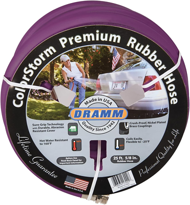 #ad Colorstorm Premium Rubber Garden Hose No Kink Leak Proof Water Hose Male Fema $111.99