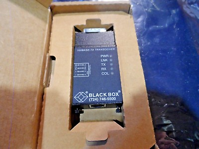 #ad BLACK BOX NETWORK SERVICE 100BASE TX FX TRANSCEIVERS LE1341A R2 $54.99