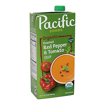 #ad Pacific Foods Organic Creamy Roasted Red Pepper amp; Tomato Soup 32 Ounce Resealab $6.55