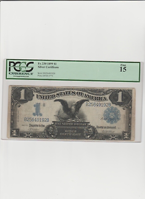 #ad $1 1899 Black Eagle Large Size Silver Certificate Currency Bank Note Bill PCGS $260.00
