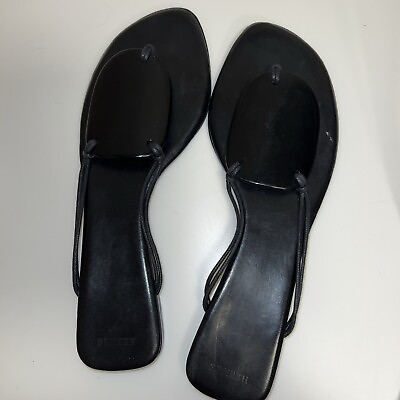 #ad Hermes Egypt Sandals Black Vintage Size 40 $120.00