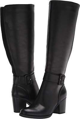 #ad SOUL Naturalizer Women#x27;s Twinkle High Shaft Wide Calf Knee Boots Black 6M NiB $59.99