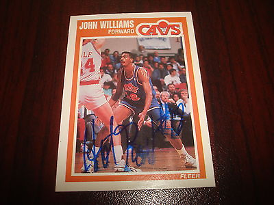 #ad #ad John Hot Rod Williams 1989 Fleer #31 Cavs Tulane Signed Authentic Autograph M7 $29.99