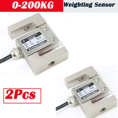 #ad #ad 2Pc 200KG S type Weight Sensor load cell measuring force tension pressure weight $95.01
