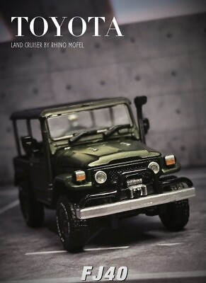 #ad #ad CR RM 1:64 Green Land Cruiser FJ40 J40 LC40 Pickup Model Diecast Metal Car $36.99