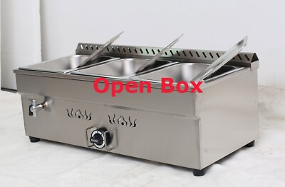 #ad #ad Open Box 3 Pan Propane Gas Food Warmer Commercial Stainless Steel Steam Heater $234.06