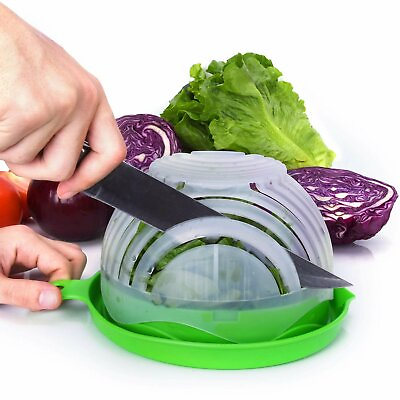 Salad Cutter Bowl Perfect Fruit Vegetable Slicer Easy Washer Chopper 60 Second #ad #ad $19.12