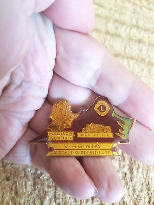 #ad MADISON.VIRGINIA.MOTHER OF PRESIDENTS.VTG COLLECTIBLE LAPEL PIN*8 $8.99