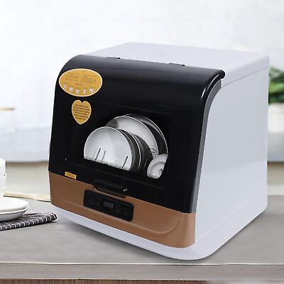 #ad Compact Countertop Dishwasher Portable Mini Dish Washer 4 Washing Programs 110V $171.57