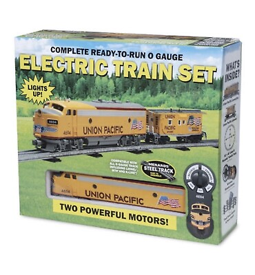 #ad #ad O Scale Electric Train Set Union Pacific Menards Lionel MTH Compatible W Sound $399.99