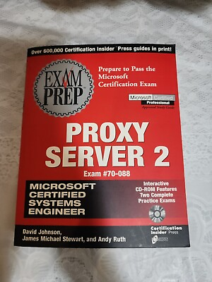 #ad MCSE Proxy Server 2 by Michael Stewart 1998 w CD ROM Paperback EXC Priority $30.00