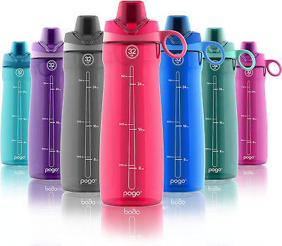 Pogo Bpa Free Tritan Plastic Water Bottle with Chug Lid 32 Oz Pink. #ad $17.99