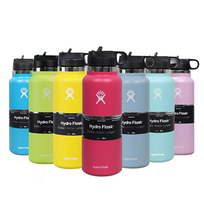 #ad Hydro Flask 40 32 Oz Wide Mouth Straw Lid Whole Foods $27.95