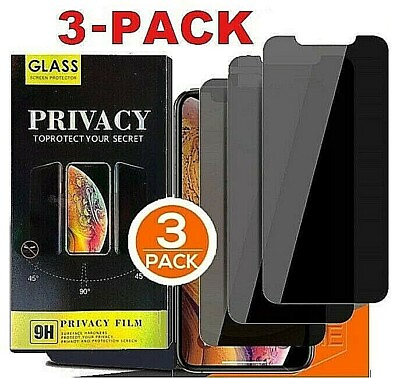 3 PK iPhone 14 13 12 11 Pro Max Privacy Anti Spy Tempered GLASS Screen Protector $8.49
