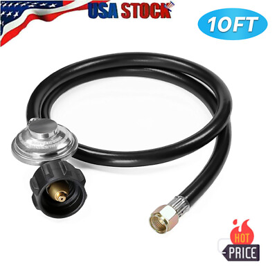 #ad #ad 10FT Low Pressure Propane Regulator Hose for BBQ Gas Grill Heater Stove Burner $21.98