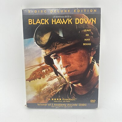 #ad Black Hawk Down DVD 2003 3 Disc Set 3 DVD Deluxe Edition $3.50