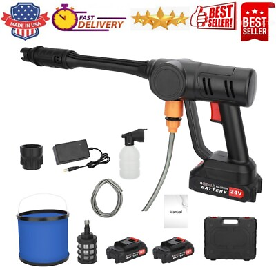 #ad Cordless Electric High Pressure Water Spray Car Gun Portable Washer Cleaner Yard $39.99