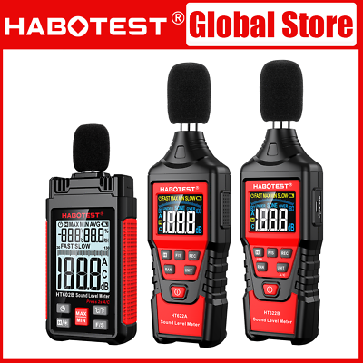 #ad HABOTEST HT622 Decibel Meter Digital Sound Pressure Level Noise Handheld Tester $21.99
