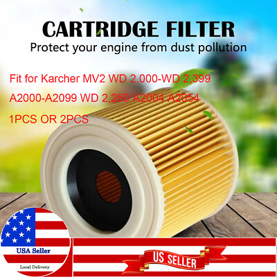 #ad Replacement Cartridge Vacuum Cleaner Dust Filter for KARCHER WD2250 A2004 A2054 $13.94