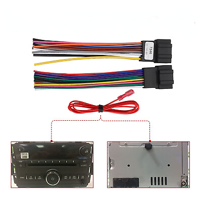 #ad Aftermarket Car Stereo Radio Wiring Harness Adapter For Cadillac Chevy 2007 2014 $8.57