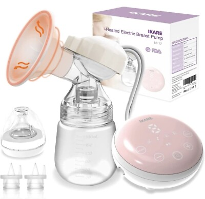 #ad Heated Electric Breast Pumps Hot Compress Milk Pump Rechargeable $35.00