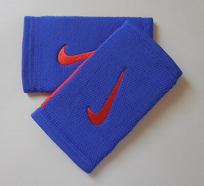 #ad Nike Dri Fit Stealth DW Wristbands Paramount Blue Max Orange Max Orange 1 Pair $18.95